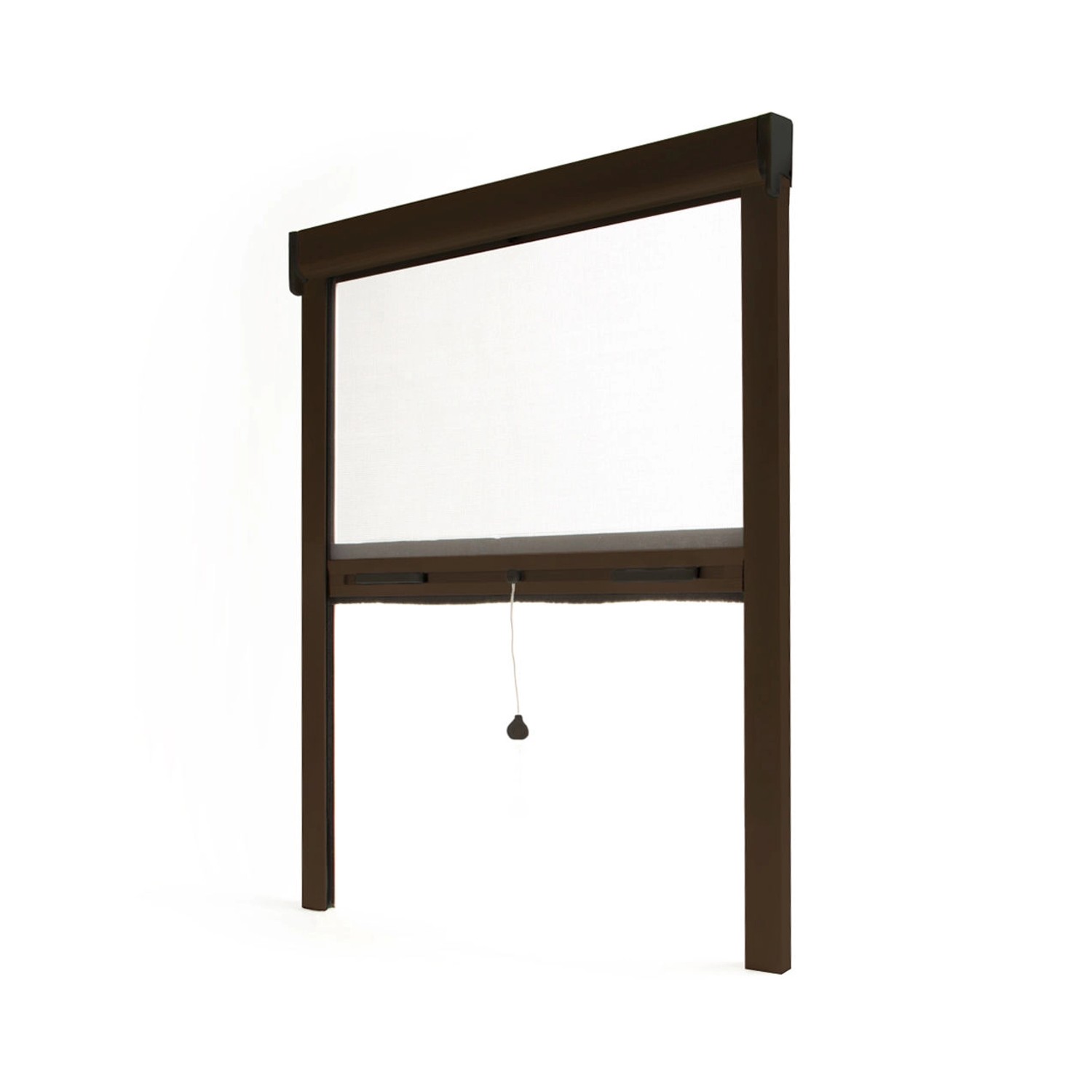 Bild von Avosdim Insektenschutzrollo Fenster & Tür Aluminium 80cm x 100cm Braun