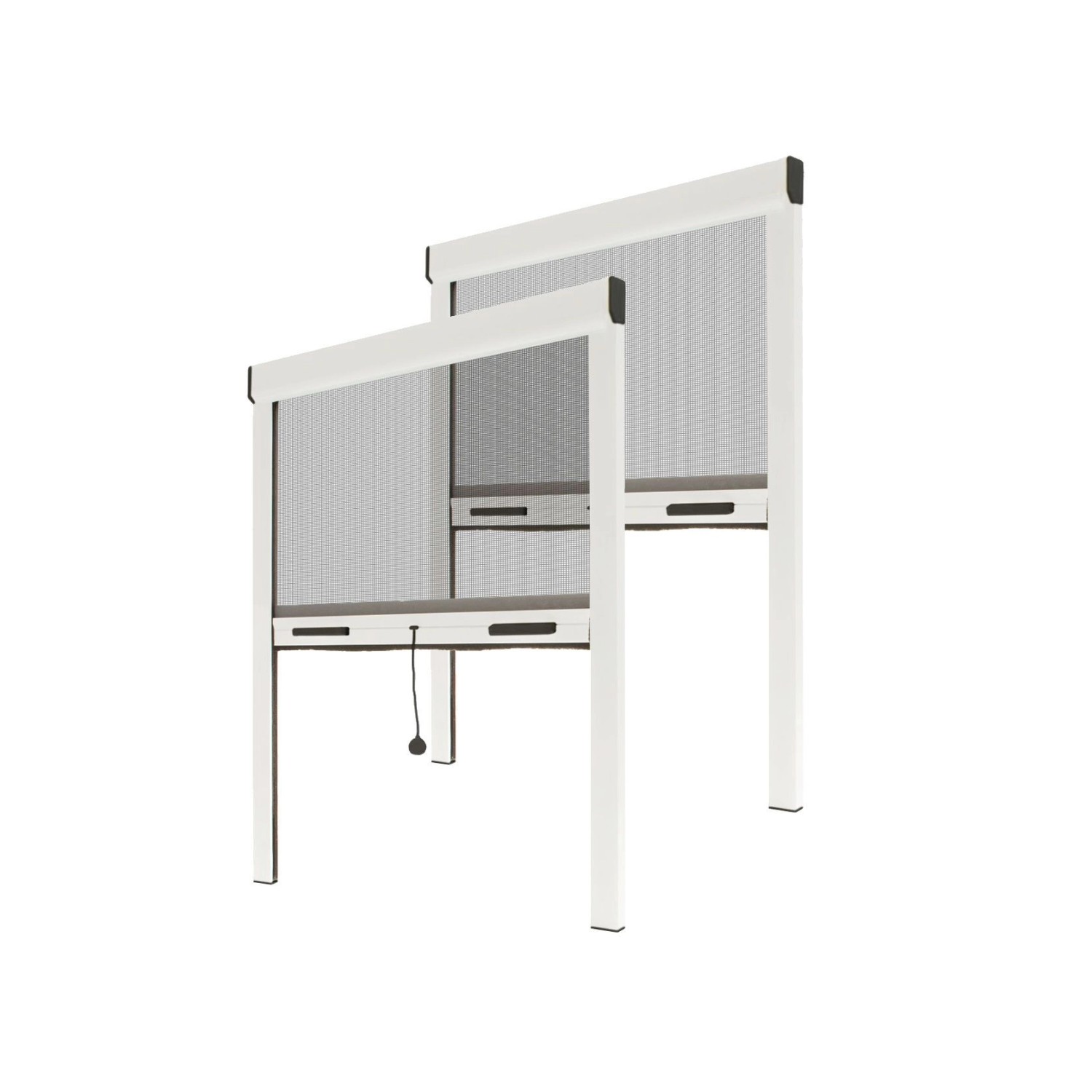 Bild von Avosdim Insektenschutzrollo 2er Set Aluminium 125cm x 160cm Weiß