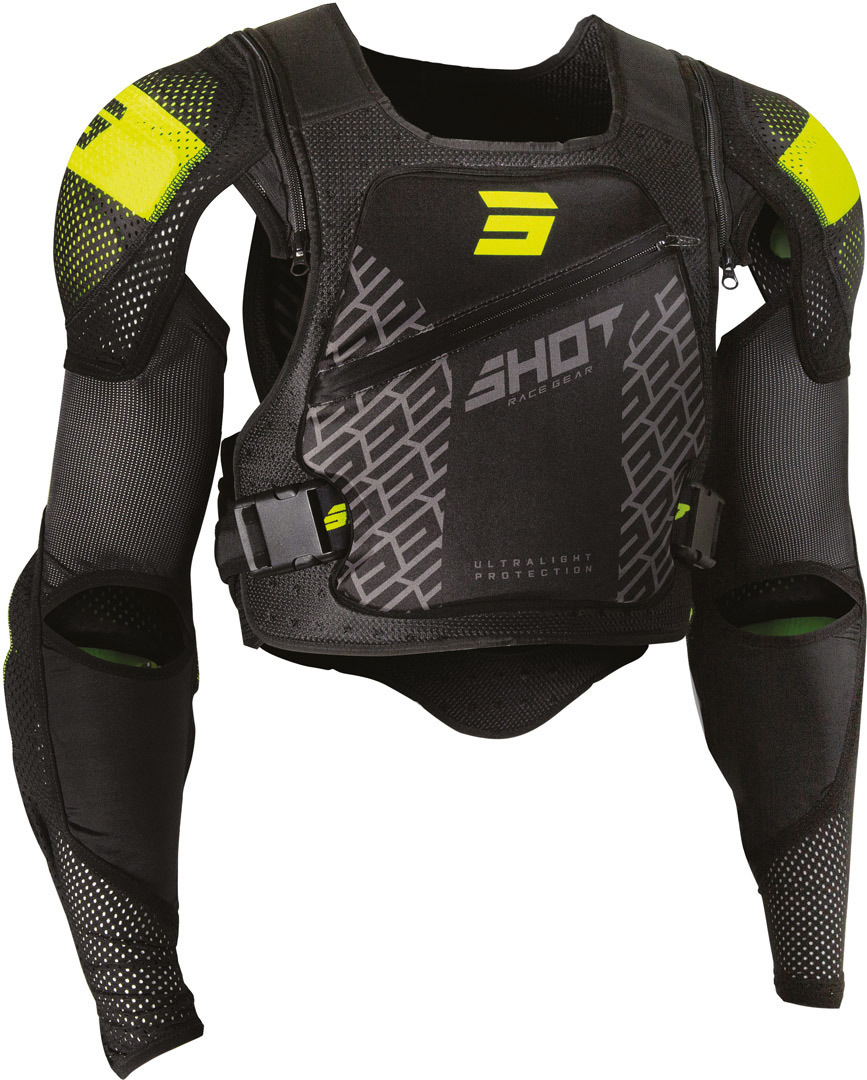 Bild von Shot Ultralight 2.0 Kinder Protektorenjacke, schwarz-gelb, Größe L