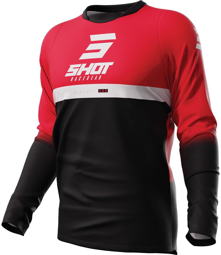 Bild von Shot Devo Reflex Motocross Jersey, schwarz-rot, Größe S für Männer