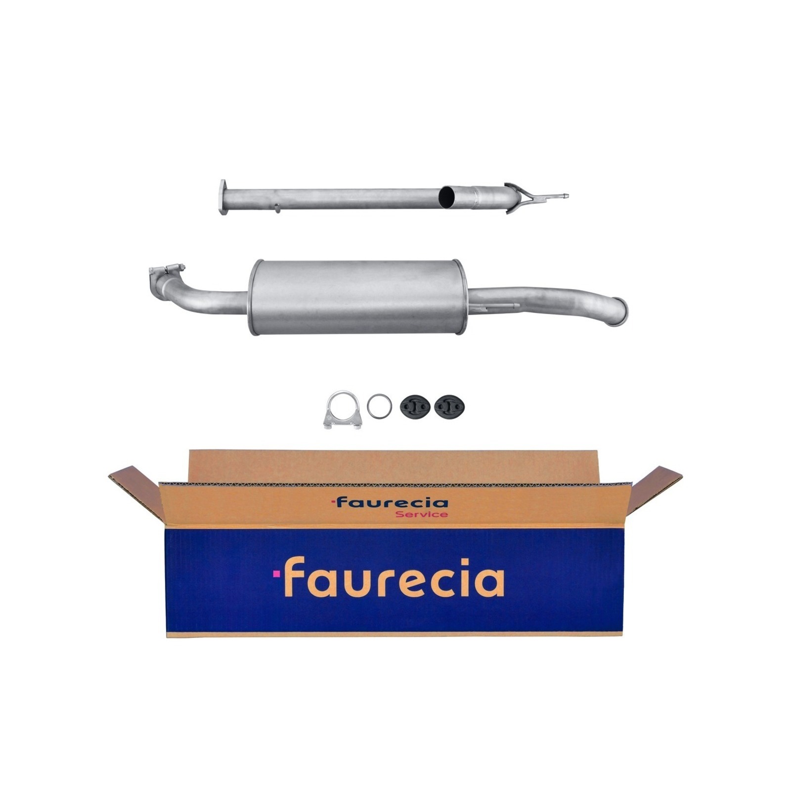 Bild von HELLA 8LD 366 027-621 Endschalldämpfer hinten mit Anbauteilen FIAT: Ducato II Kastenwagen, Ducato II Pritsche/Fahrgestell, Ducato II Bus