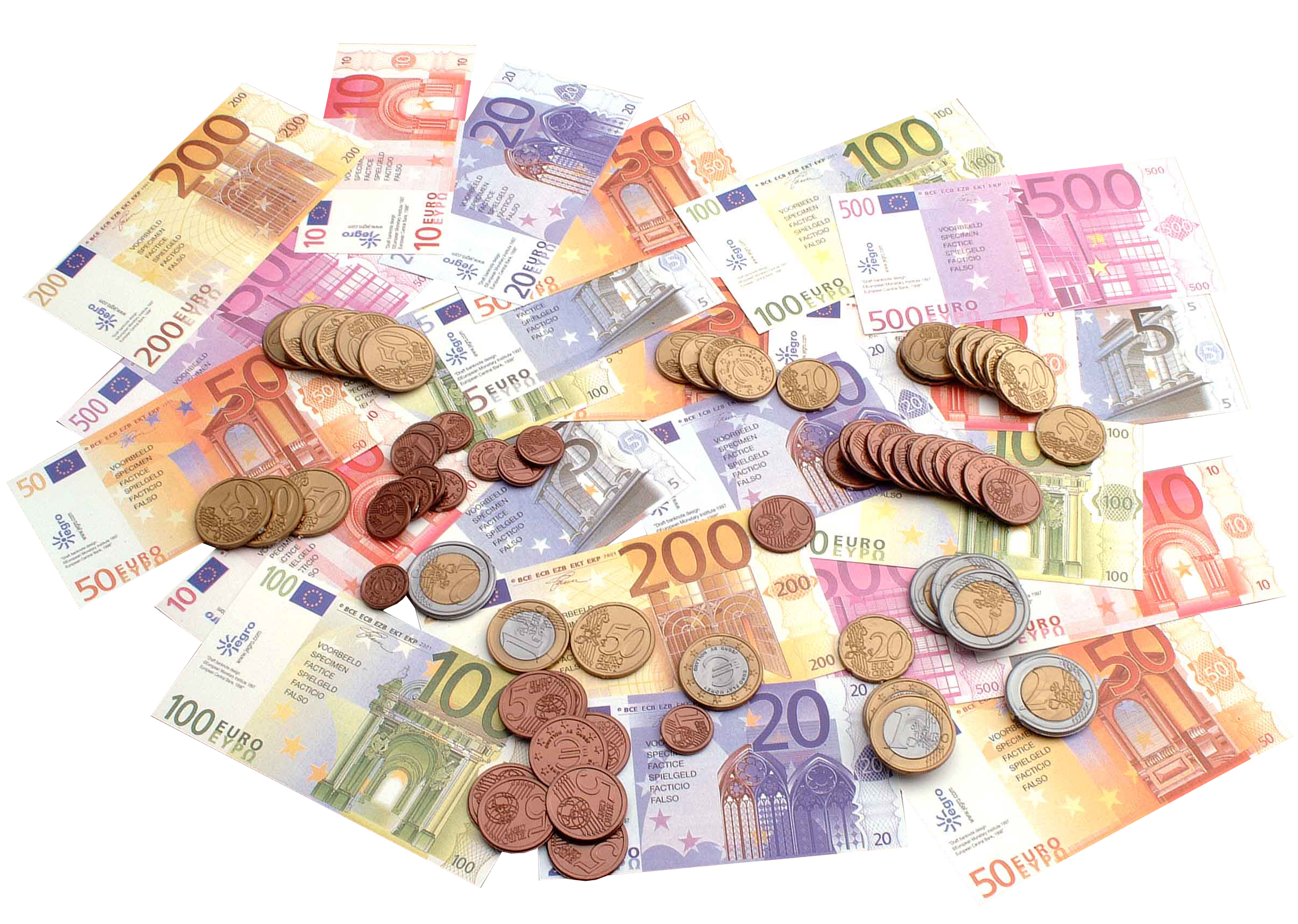Bild von Wonday Spielgeld, 65 Geldscheine & 80 Münzen, im Polybeutel
