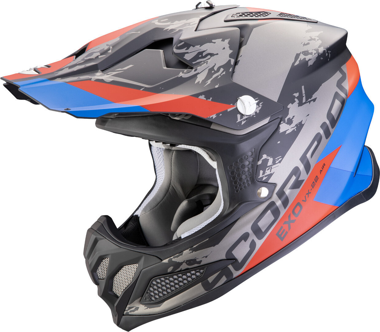 Bild von Scorpion VX-22 Air CX Motocross Helm, schwarz-rot-blau, Größe S für Männer