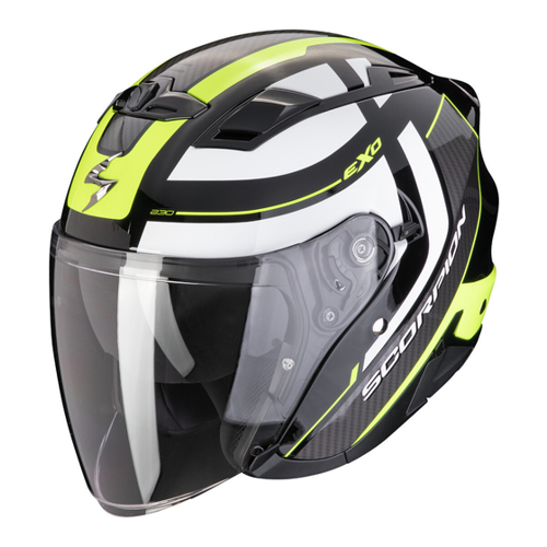 Bild von Scorpion Exo-230 Pul Jethelm – Schwarz-Weiss-Gelb, Größe 2XL für Männer