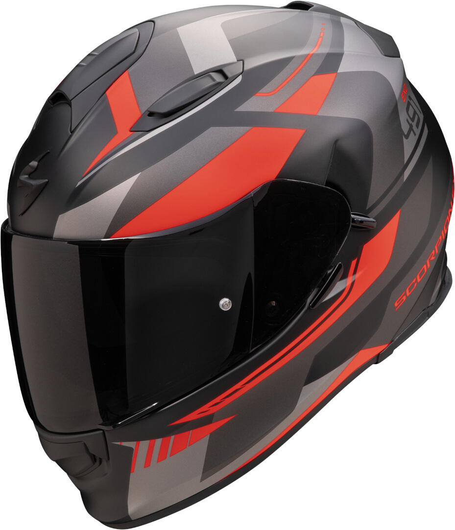 Bild von Scorpion EXO-491 Abilis Helm, schwarz-grau-rot, Größe L für Männer