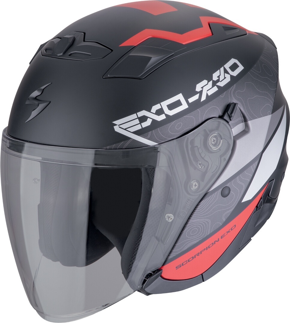 Bild von Scorpion Exo-230 Band Jethelm, schwarz-rot, Größe XL für Männer