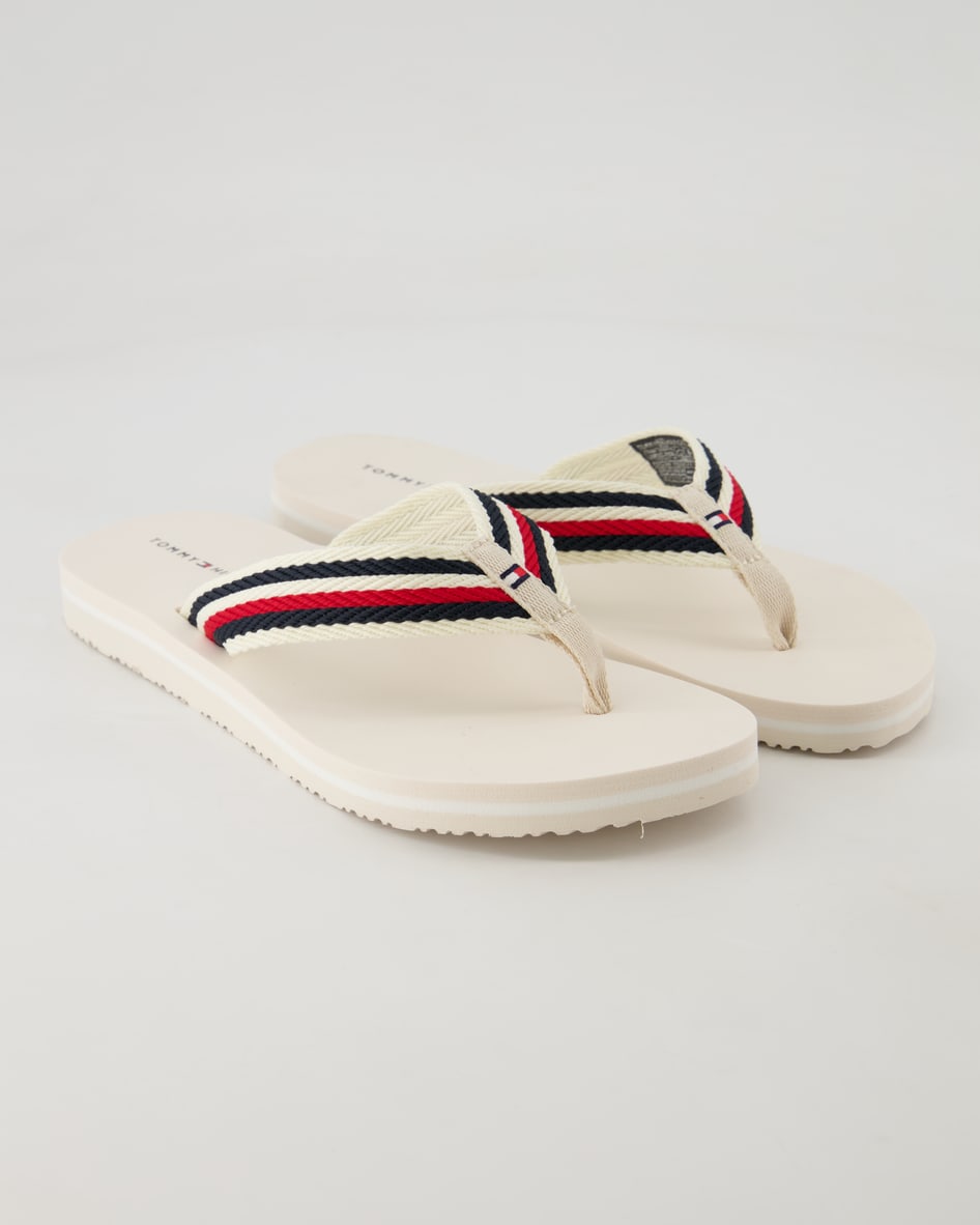 Bild von Tommy Hilfiger Schuhe - Comfort Sandal Textil (Weiß, Gr. 37)