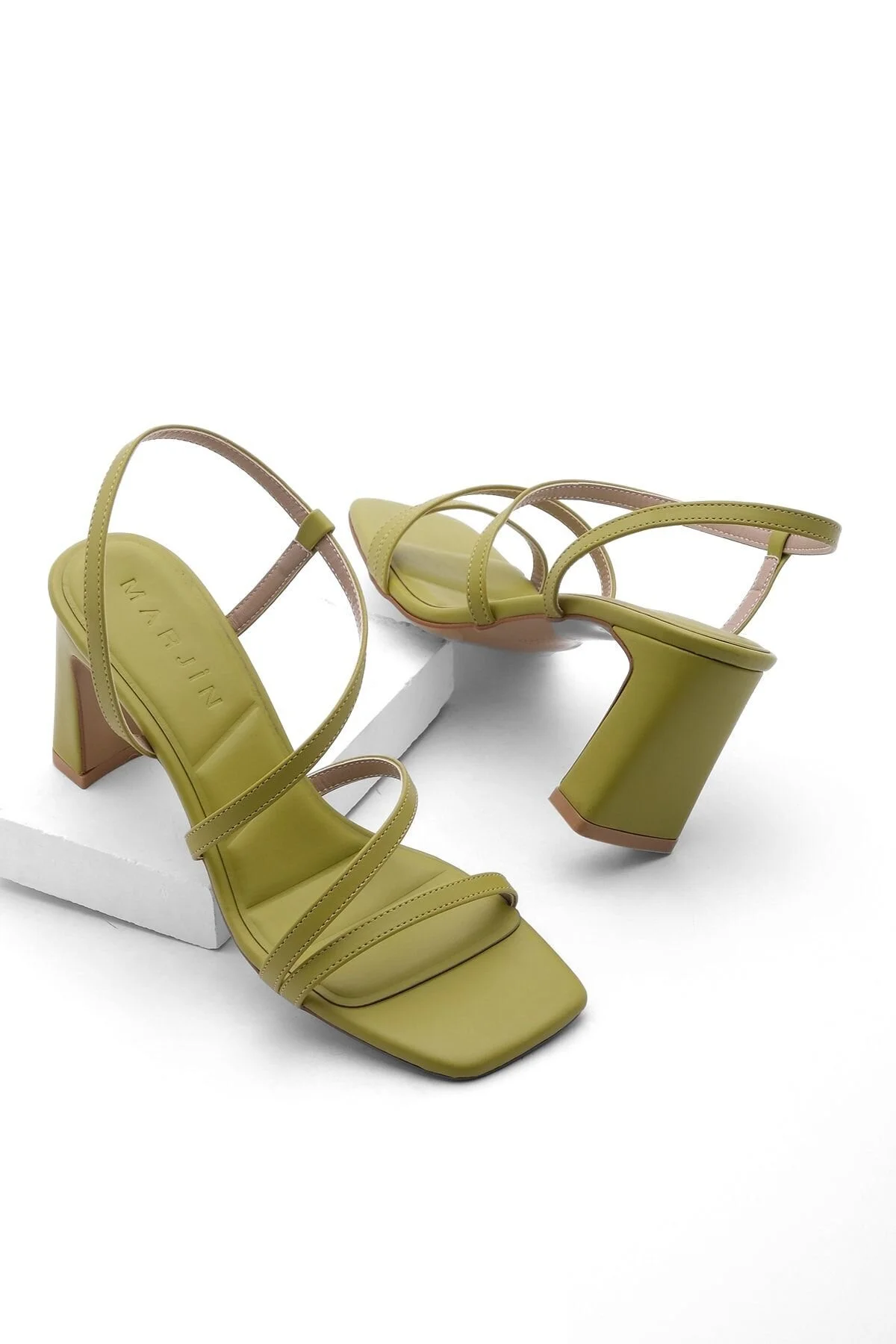 Bild von Marjin High Heels Grün Pfennigabsatz/stiletto für Damen - 39