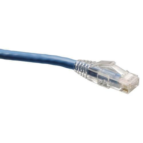 Bild von Eaton Tripp Lite Series Cat6 Gigabit Solid Conduczur Snagless UTP Ethernet Kabel (RJ45 Stecker/Stecker), Blue, 175 ft. (