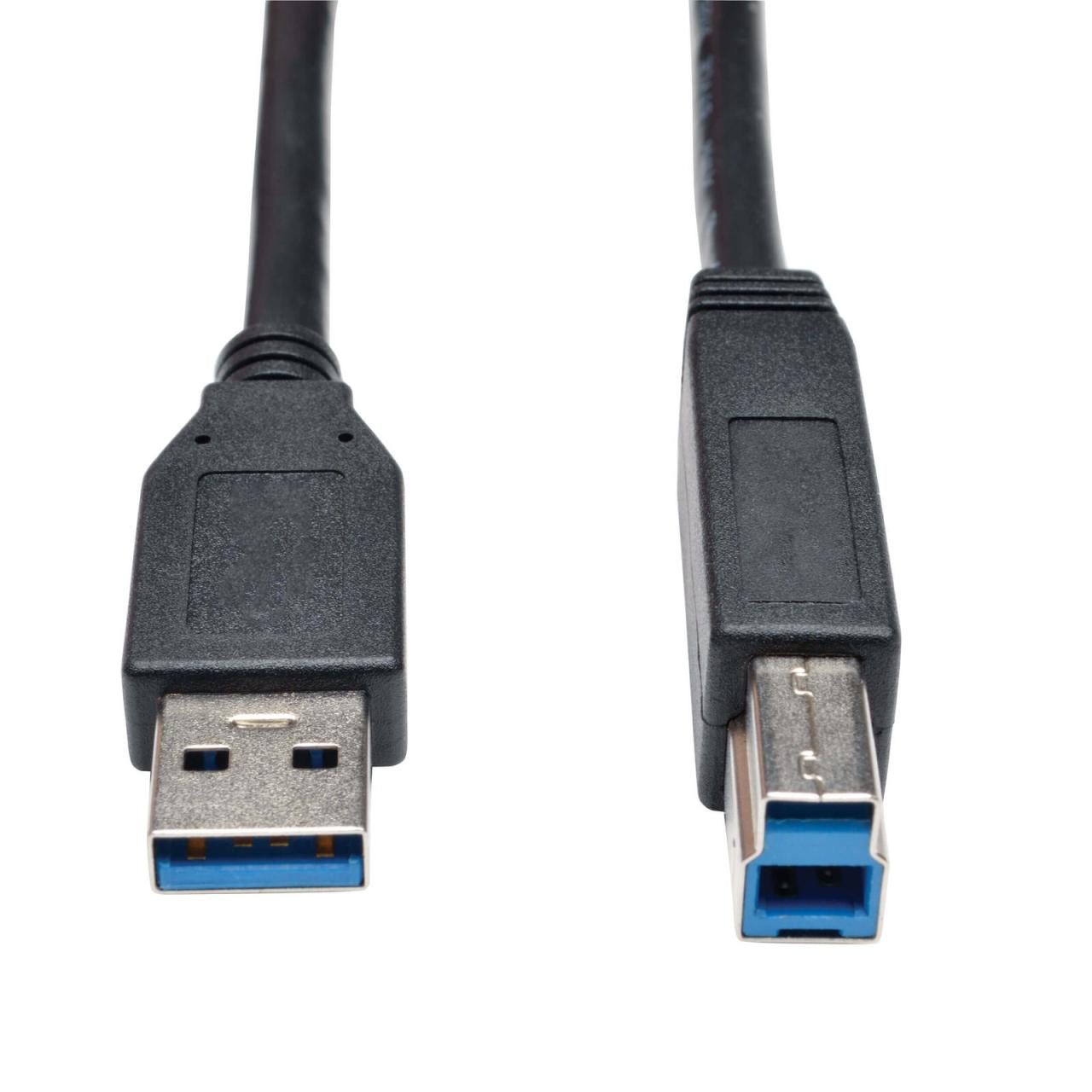Bild von Eaton Tripp Lite Series USB 3.0 SuperSpeed Device Kabel (AB Stecker/Stecker) Schwarz, 6 ft. (1.83 m)