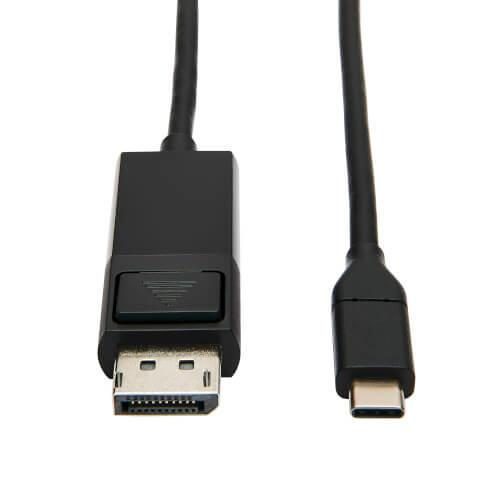 Bild von Eaton Tripp Lite Series USB-C zu DisplayPort Adapterkabel (Stecker/Stecker), 4K 60 Hz, HDR, verriegelbarer DP-Anschluss,