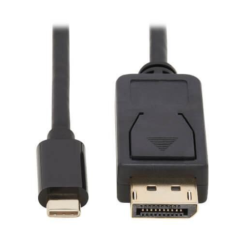 Bild von Eaton Tripp Lite Series USB-C zu DisplayPort Bi-Directional Active Adapterkabel (Stecker/Stecker), 4K 60 Hz, HDR, Lockin