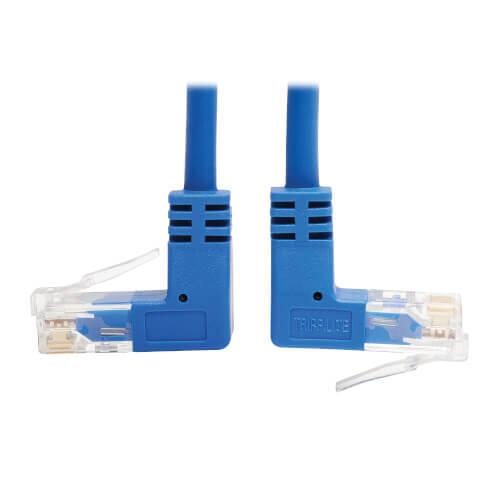 Bild von Eaton Tripp Lite Series Up/Down-Angle Cat6 Gigabit Molded Slim UTP Ethernet Kabel (RJ45 Up-Angle M zu RJ45 Down-Angle M)