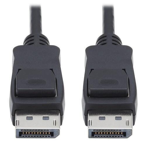Bild von Tripp Lite DisplayPort 1.4 Cable with Latching Connectors - 8K UHD, HDR, 4:2:0, HDCP 2.2, M/M, Black, 6 ft. - DisplayPort-Kabel - DisplayPort (M) zu DisplayPort (M) - DisplayPort 1.4 - 1.83 m - Schwarz