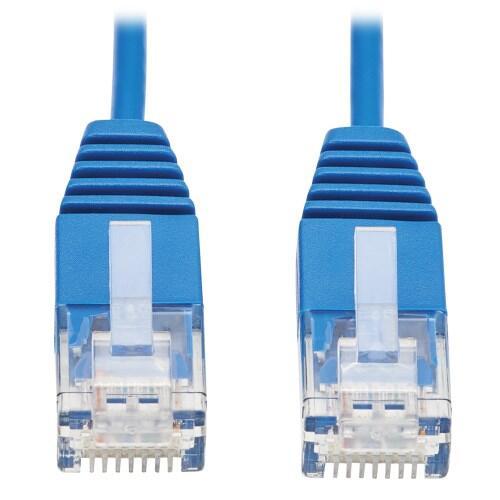Bild von Eaton Tripp Lite Series Cat6 Gigabit Molded Ultra-Slim UTP Ethernet Kabel (RJ45 Stecker/Stecker), Blau, 7 ft. (2.13 m)