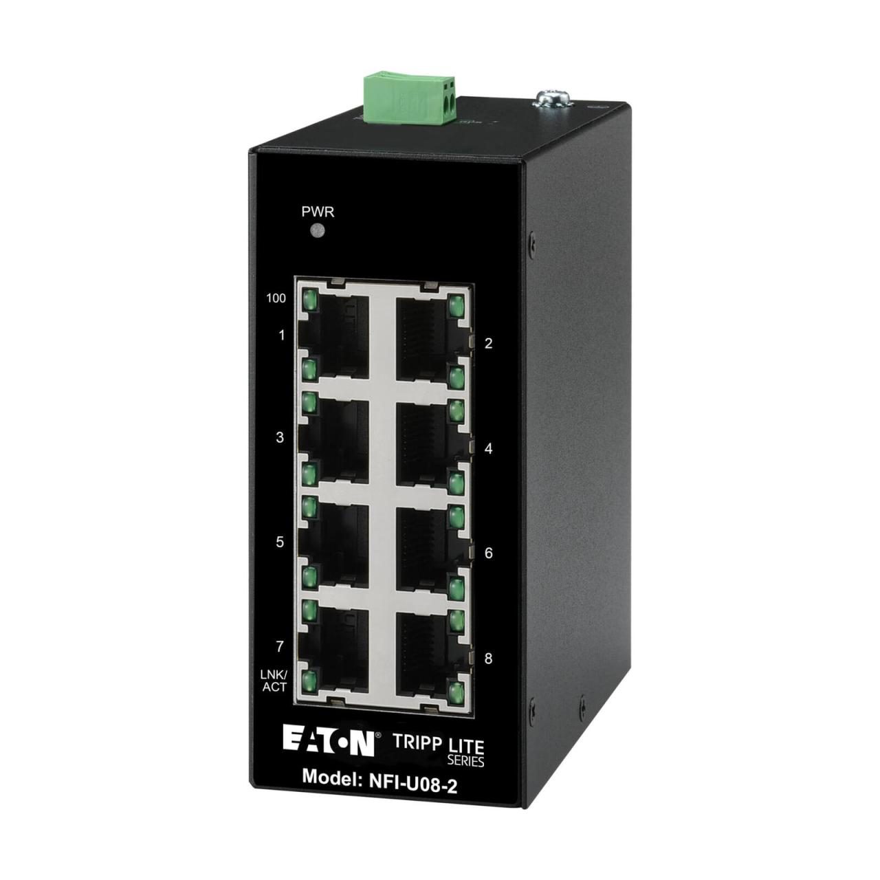 Bild von Eaton Tripp Lite Series 8-Port Unmanaged Industrial Ethernet Switch