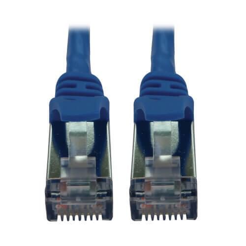 Bild von Eaton Tripp Lite Series Cat6a 10G Snagless Shielded Slim STP Ethernet Kabel (RJ45 Stecker/Stecker), PoE, Blue, 10 ft. (3