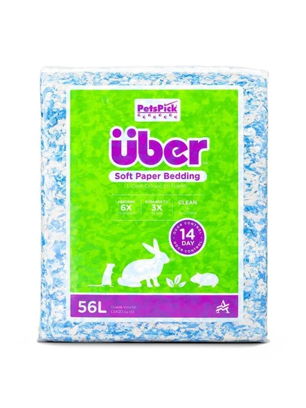 Bild von Über - Soft Paper Bedding 56l Blue/White - (45066)