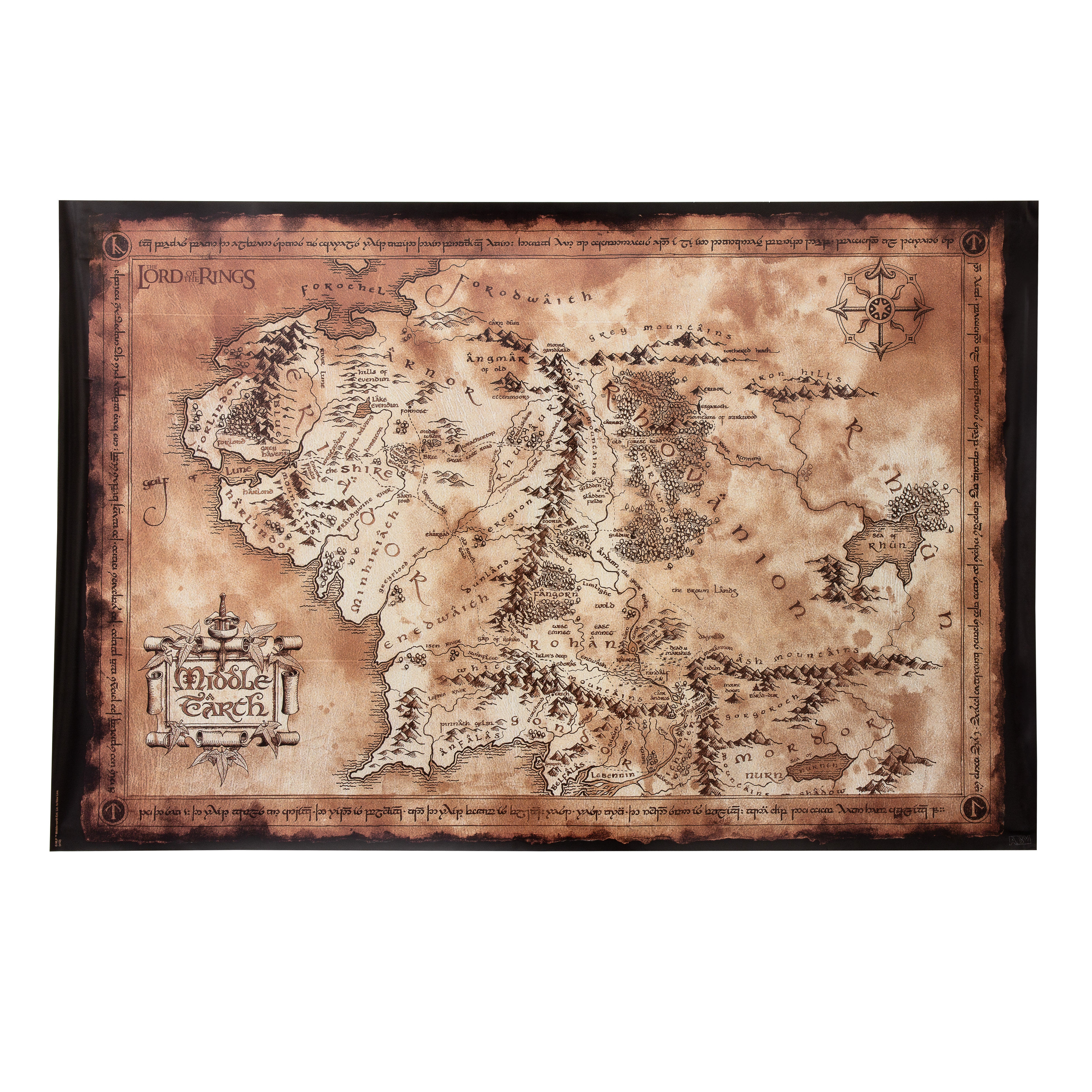 Bild von ABYstyle, Bilder, LORD OF THE RINGS - Poster Map 91.5x61 (91.5 x 61 cm)