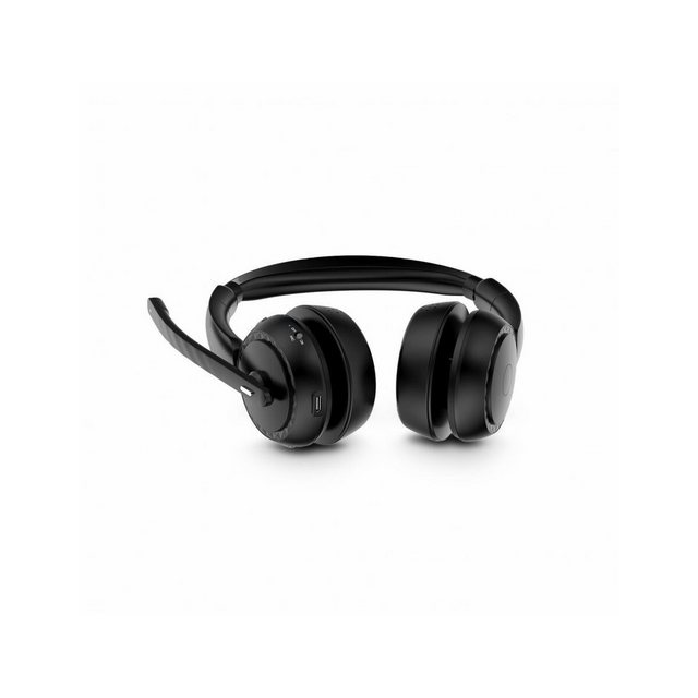 Bild von Urban Factory Bluetooth 5.2 Heasdet With Anc / Enc And Charging Stand (Kabellos, USB-A), Office Headset, Schwarz