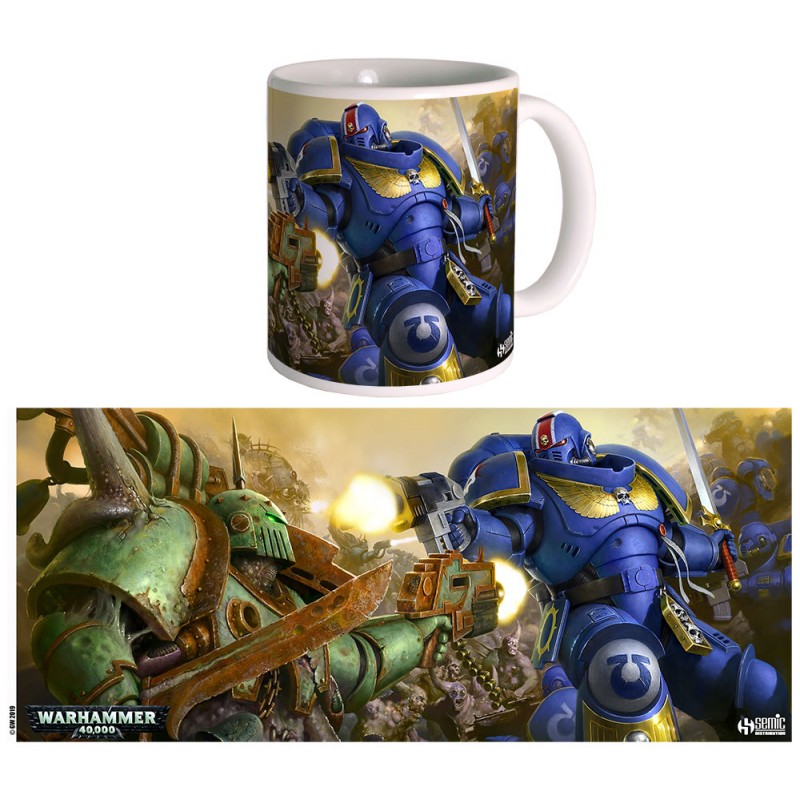 Bild von Warhammer 40.000 Ultramarines vs Nurgle Tasse Semic Studio 40K Merch Mug Chaos