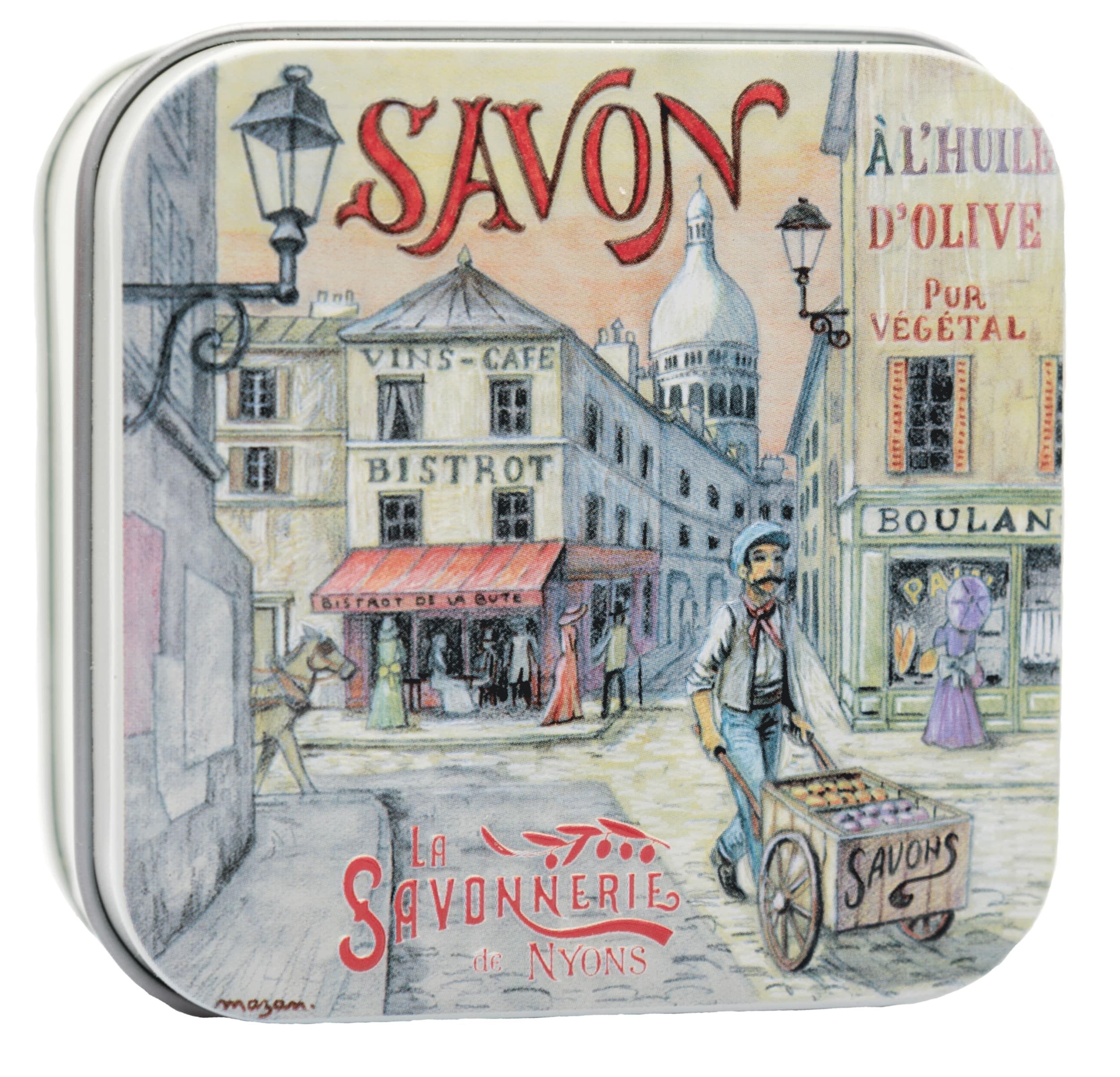 Bild von La Savonnerie de Nyons - Metallbox mit Seife "Montmartre"