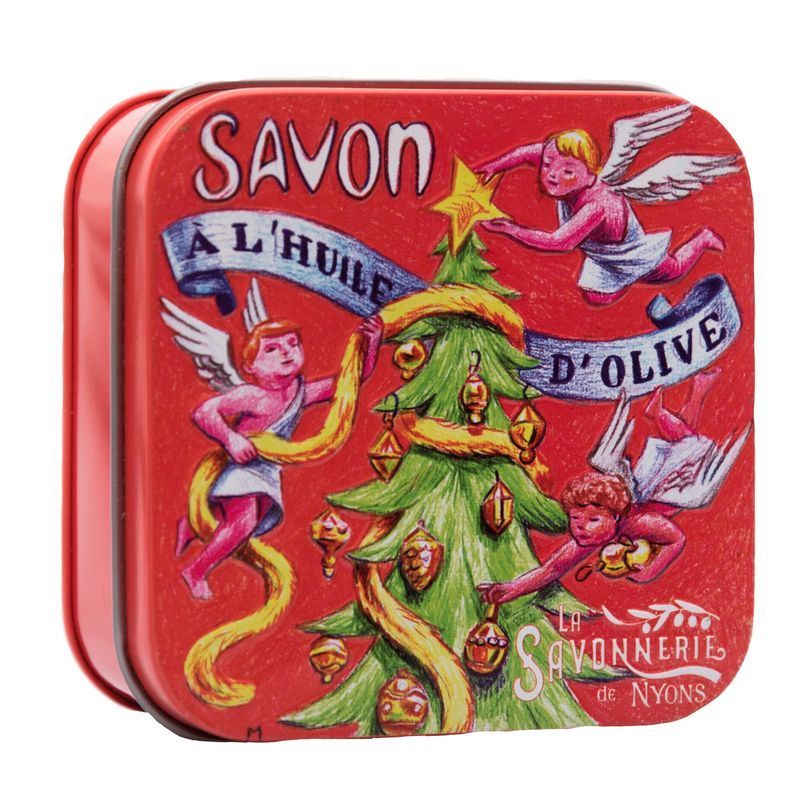 Bild von La Savonnerie de Nyons - Metallbox mit Seife - Weihnachtsbaum