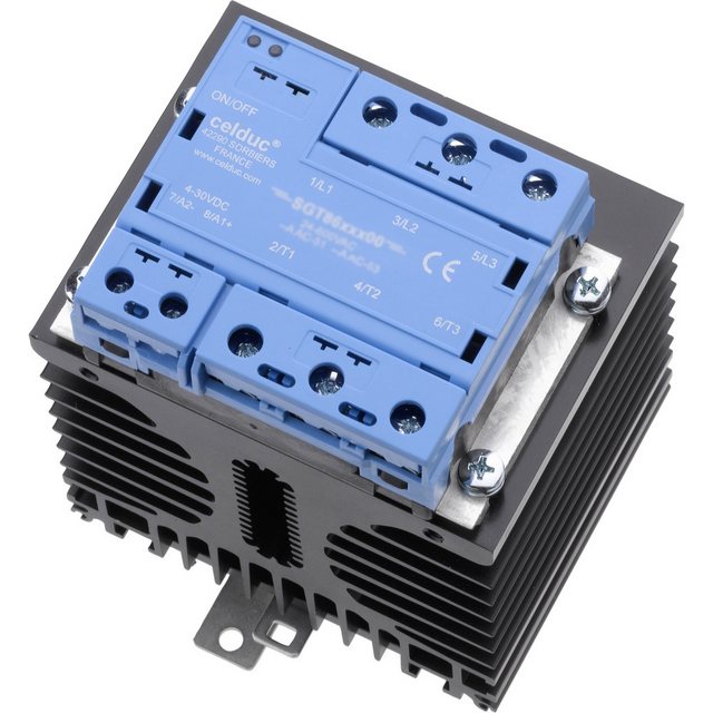 Bild von Celduc Zeitrelais Celduc Halbleiterrelais SGT8658502 Schaltspannung (max): 520 V/AC, 5, (SGT8658502)