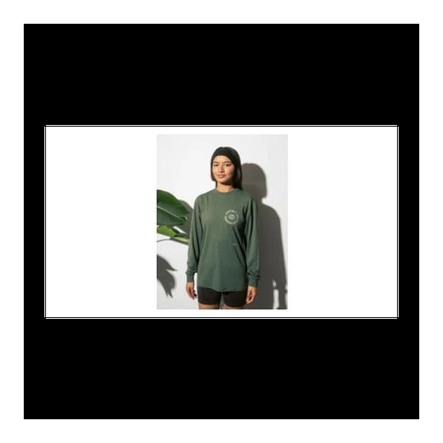 Bild von Langarmshirt Running Circle Manifestokhaki