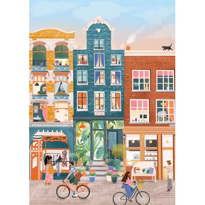 Bild von Pieces & Peace Neun Straßen, Amsterdam 500 Teile Puzzle Pieces-and-Peace-0082