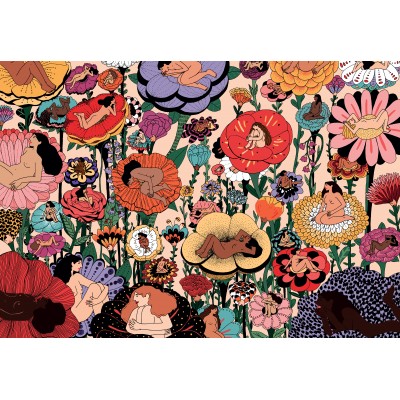 Bild von Pieces & Peace Blumenfrauen 1000 Teile Puzzle Pieces-and-Peace-0152