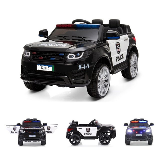 Bild von Moni Elektro-Kinderauto Kinder Elektroauto Squad JC002, Belastbarkeit 30 kg, Musikfunktion 2 Motoren Gurt Sirenenleuchten