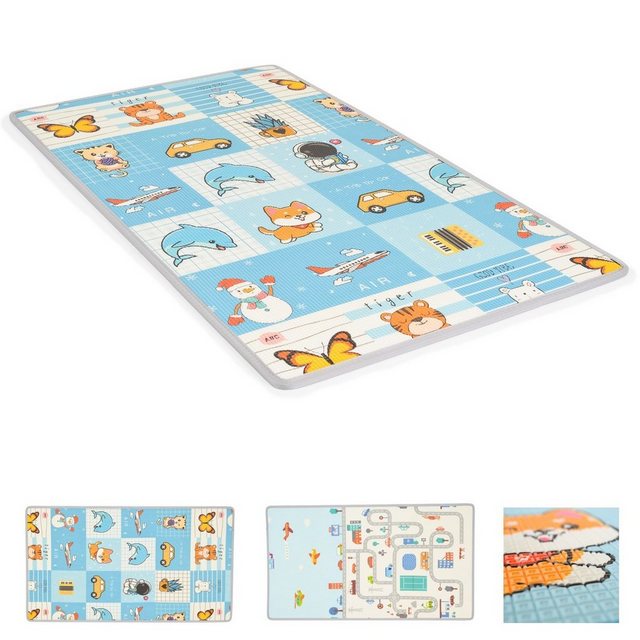 Bild von Moni Spielmatte Spielmatte doppelseitig, 180 x 100 cm zum Aufrollen wasserdicht rutschfest