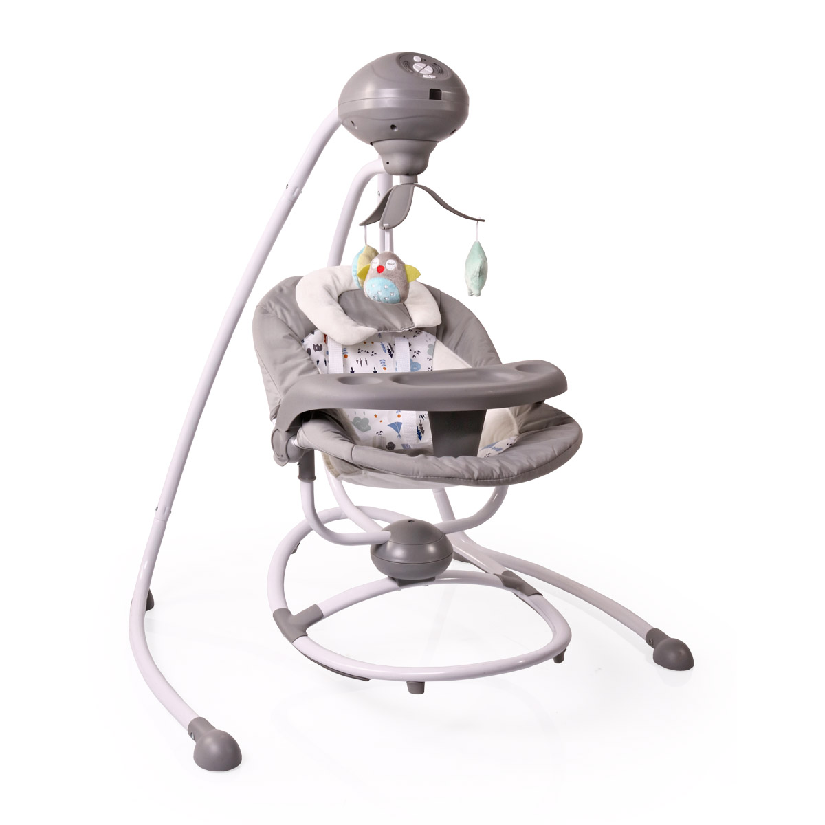 Bild von Cangaroo Babywippe Babywippe Remote Woodsy 2 in 1, Remote, 12 Melodien, Timer, 5 Stufen, Mobile