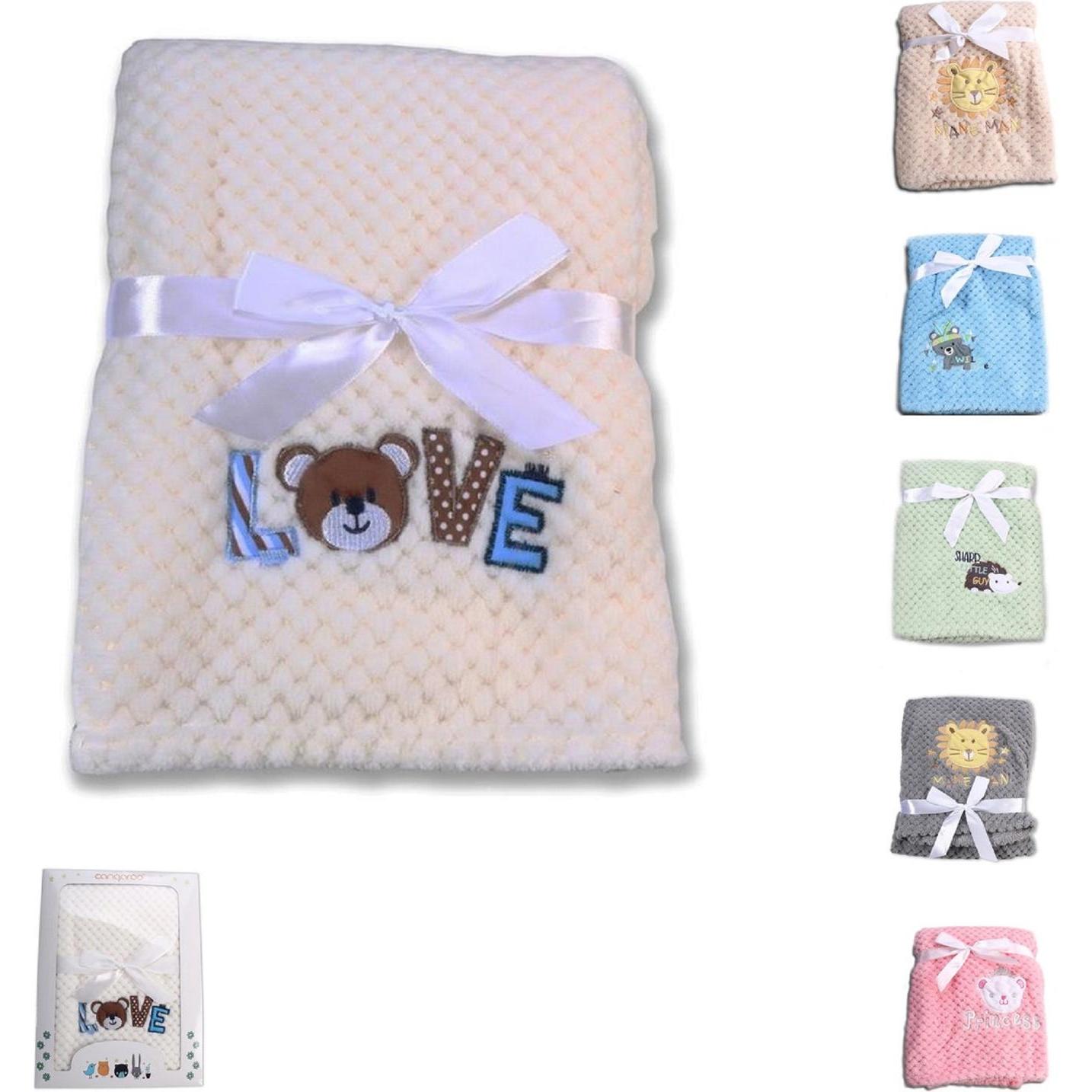 Bild von Babydecke Babydecke Freya 80 x 110 cm, Cangaroo, Größe 80 x 110 cm kuschelige Babydecke aus Fleece