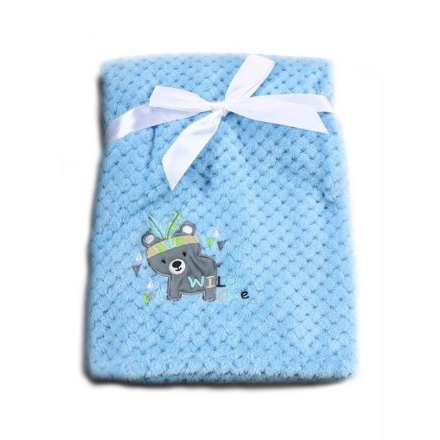 Bild von Babydecke Babydecke Freya 80 x 110 cm, Cangaroo, Größe 80 x 110 cm kuschelige Babydecke aus Fleece