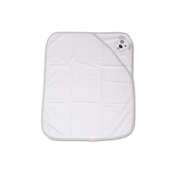 Bild von Cangaroo Baby Badetuch Baloo Kapuze 90 x 70 cm 100% Baumwolle Handtuch ab Geburt, Farben:grau