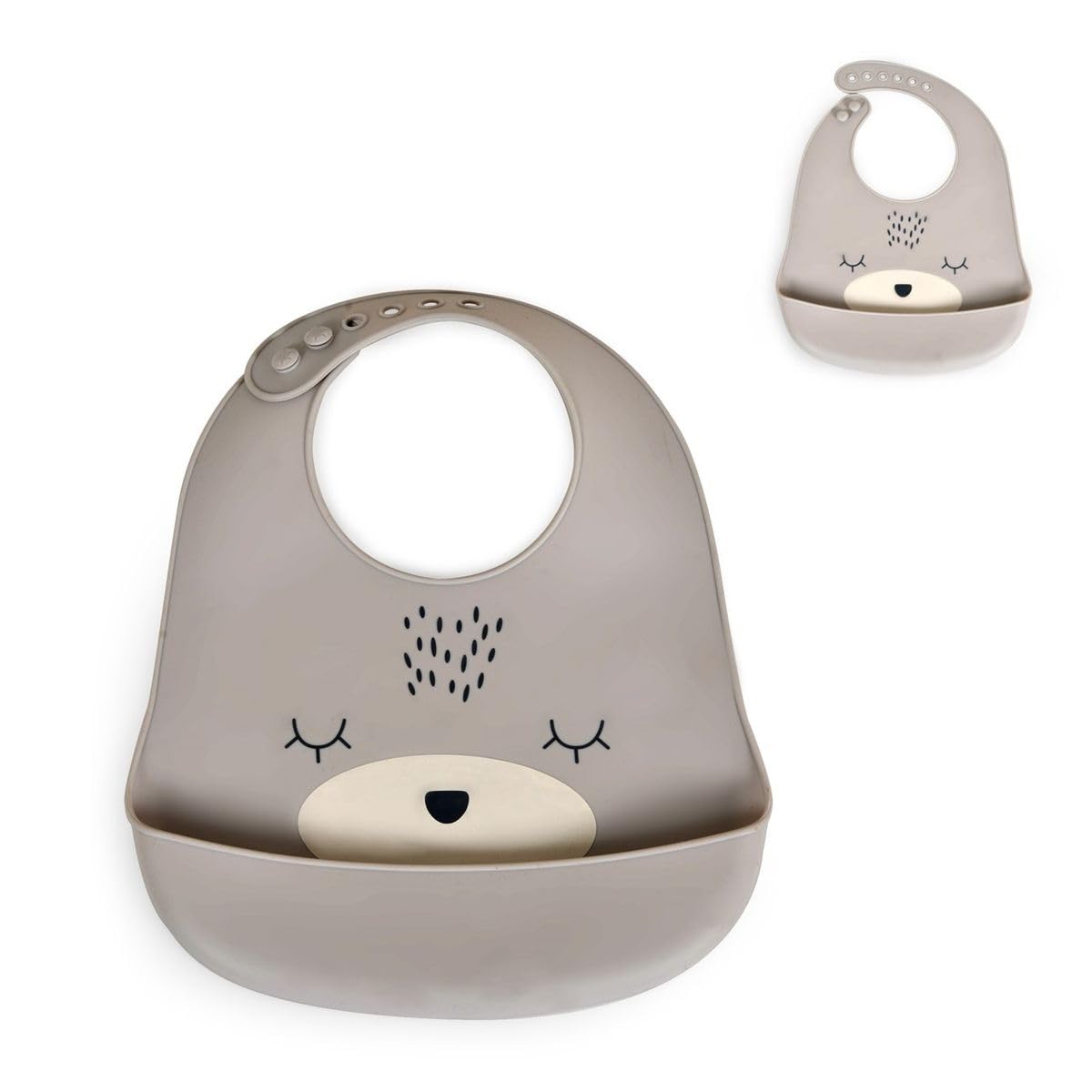Bild von Cangaroo Lätzchen Babylatz Oscar Silikon, (1-St), Tasche für Essensreste, Verschluss einstellbar