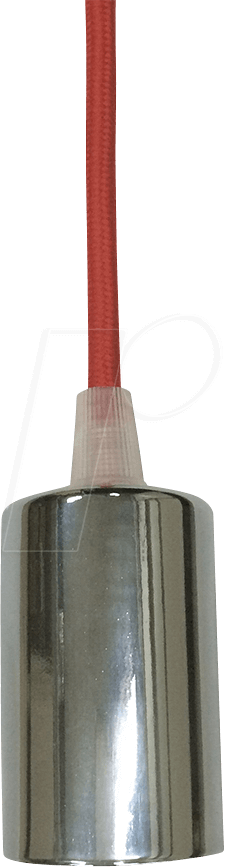 Bild von VT-3791 - Hängeleuchte, E27, rund, chrom, rot