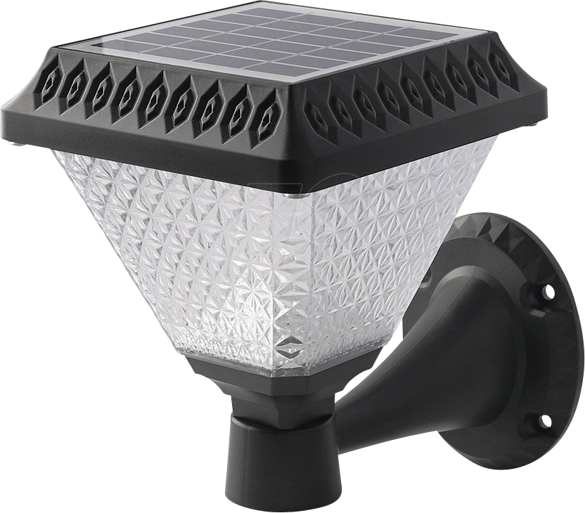 Bild von VT-93578 - LED Solar-Wandleuchte, 0,8 W, 75 lm, mit CCT Controller, schwarz