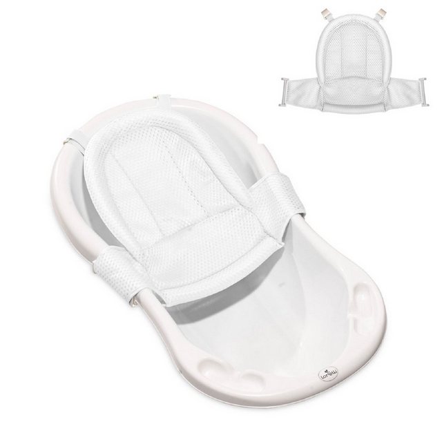 Bild von Lorelli Wanneneinlage Baby Badewannen Netz Froggy, B: 47 cm, L: 62 cm, Badewanneneinsatz Kunststoff Clips ab Geburt