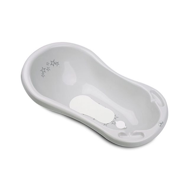 Bild von Lorelli Babybadewanne 1013046 Wasserablauf 84 cm Ablagefächer ergonomische Form, Farben:hellgrau