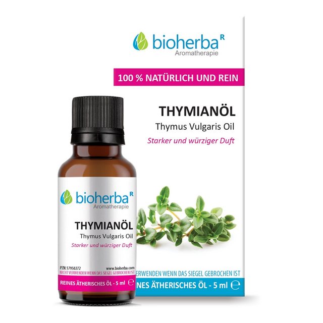 Bild von BIOHERBA R Pflege-Set Thymianöl Thymus Vulgaris Oil Reines ätherisches Öl 5 ml