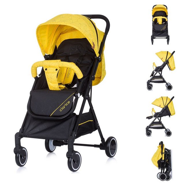 Bild von Chipolino, Kinderwagen Buggy Clarice Rückenlehne verstellbar klappbar Sonnendach, Farbe:orange