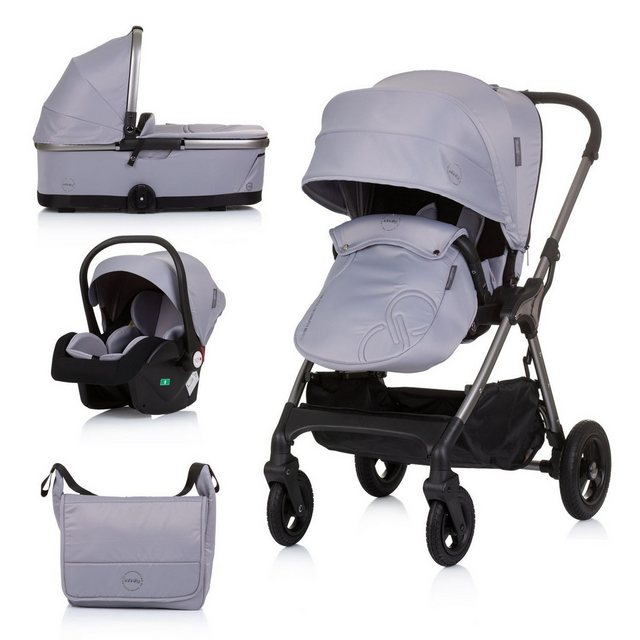 Bild von Chipolino Kombi-Kinderwagen Kombikinderwagen 3 in 1 Infinity, i-Size Babyschale Babywanne Sportsitz