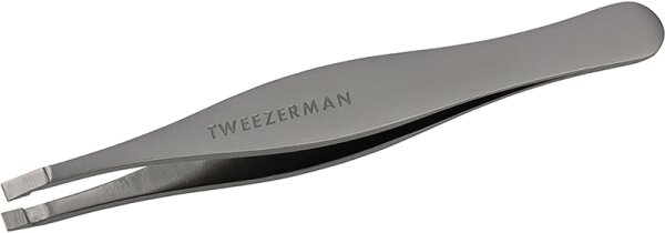 Bild von Tweezerman Flat Tip Tweezer - Gerade Pinzette, Gunmetal