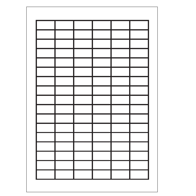 Bild von A4 Etiketten 30 x 15 mm weiß 100 Blatt Sorex