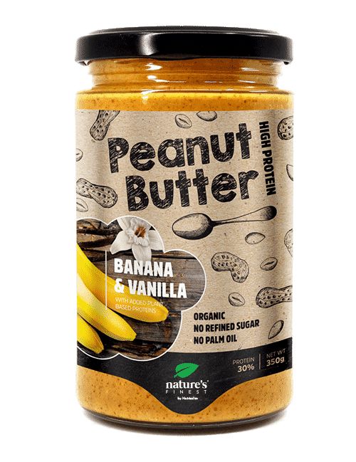 Bild von Nature's Finest Bio Banana & Vanilla Peanut Butter - Banane & Vanille-Erdnussbutter