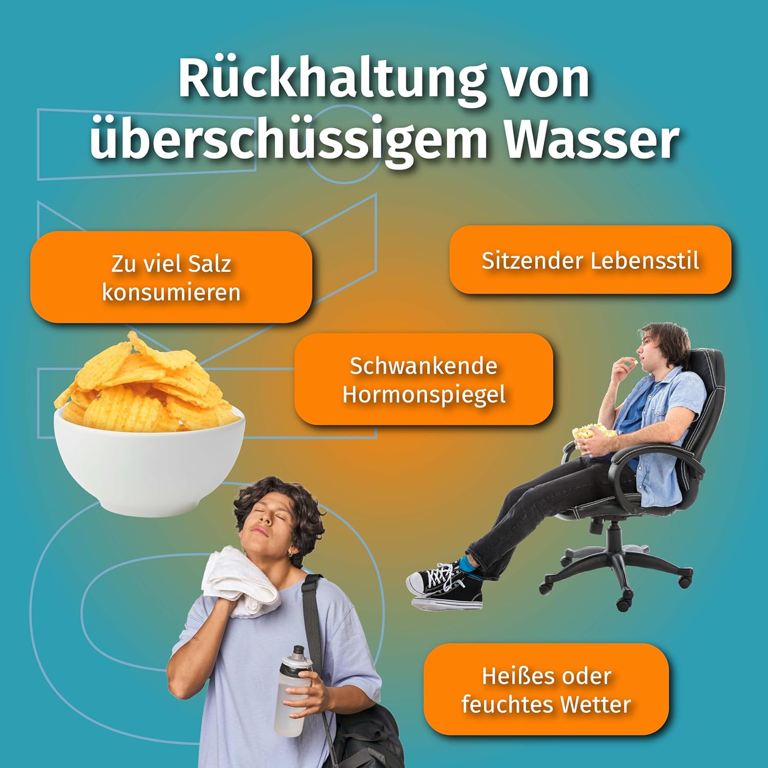 Bild von Nature's Finest by Nutrisslim OK!Waterout: Pflanzliche Abnehmen getränke für Männer und Frauen, Hilft bei Wassereinlagerungen + Lindert Blähungen mit Brennnessel und Staudenknöterich