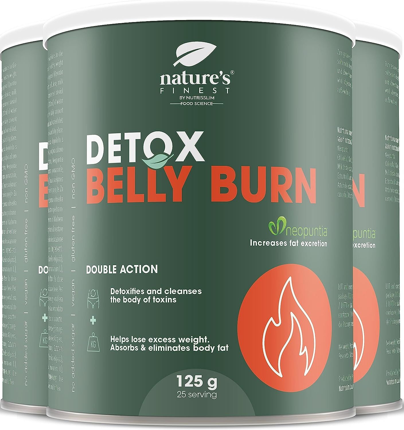 Bild von Nature's Finest Detox Belly Burn - Ergänzung zum Entgiftung, Abnehmen und Fettverbrenner